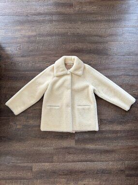 Jeana Sohn Shearling Coat in Cream - Size 1 (XS/S)